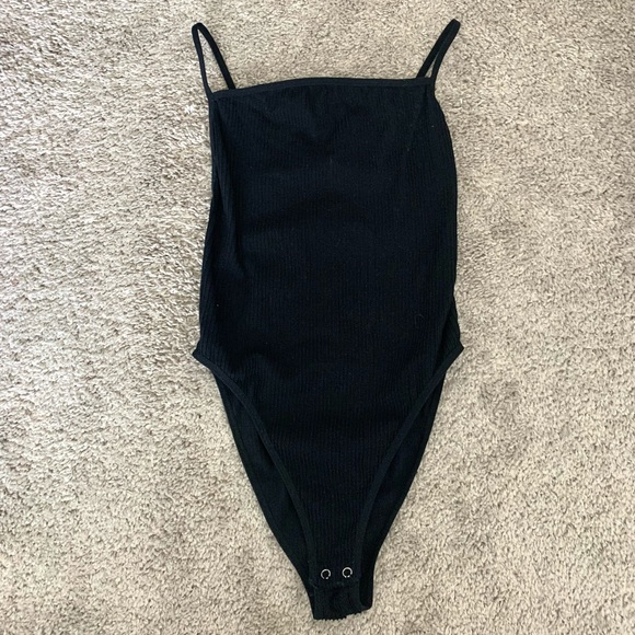 Forever 21 Tops - Black Open Back Bodysuit
